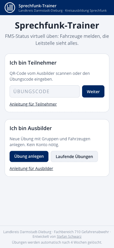Übung öffnen